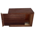 Natural Ripples Pattern Wood Cremation Urn for Ashes