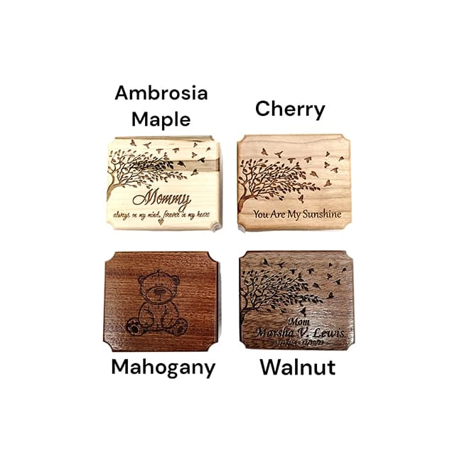 Memorial Deer Wooden Cremation Urn only 1.3 kg