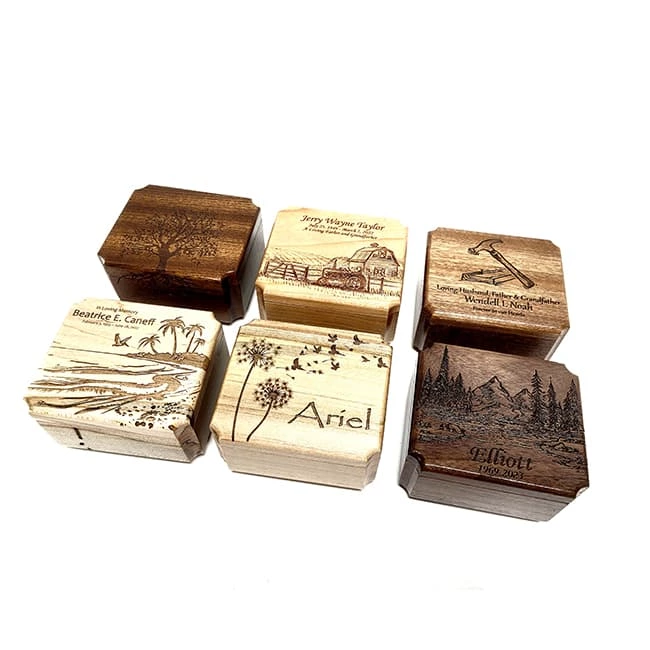 Memorial Deer Wooden Cremation Urn only 1.3 kg