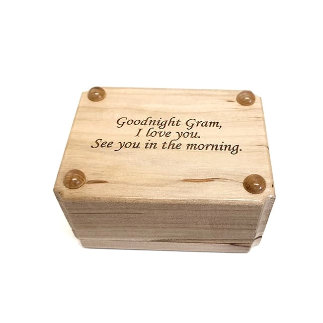 Memorial Deer Wooden Cremation Urn only 1.3 kg