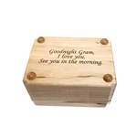 Memorial Deer Wooden Cremation Urn only 1.3 kg