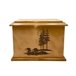 Duck Pond Cremation Wood Urn