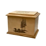 Duck Pond Cremation Wood Urn