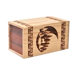 Handcrafted Pinewood Urn with Life of Tree