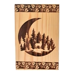 Handcrafted Pinewood Urn with Life of Tree