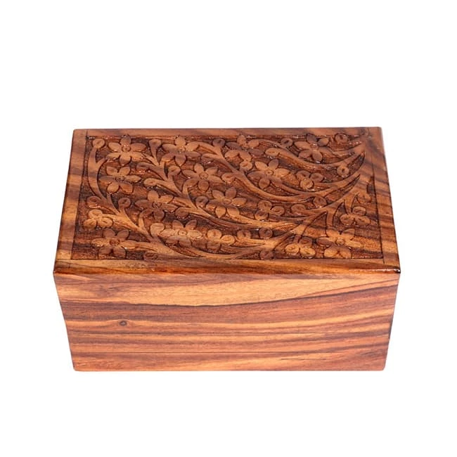 Shiny Glossy Memorials Floral Tree of Life Urn