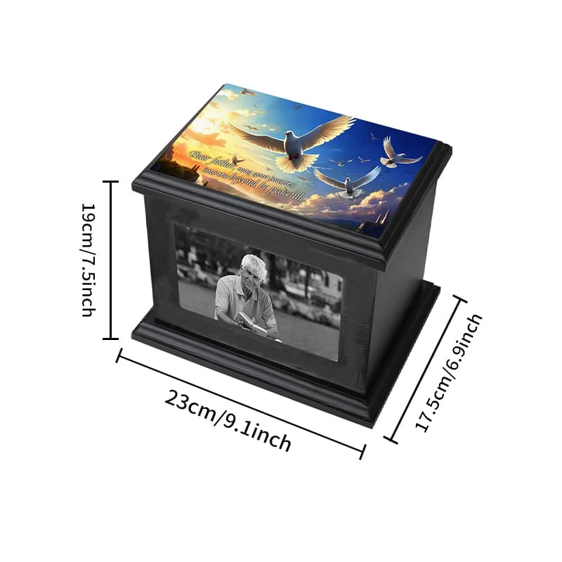 Pace Pigeons Pattern Cremation Urn with 200 Cubic Inch