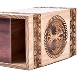 Eco-Friendly Urn for Pet Tree of Life Handmade Cremation Urn Box