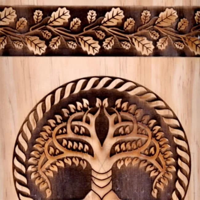 Eco-Friendly Urn for Pet Tree of Life Handmade Cremation Urn Box