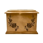 Rose Vine and Floral Pattern Cremation Urn Box